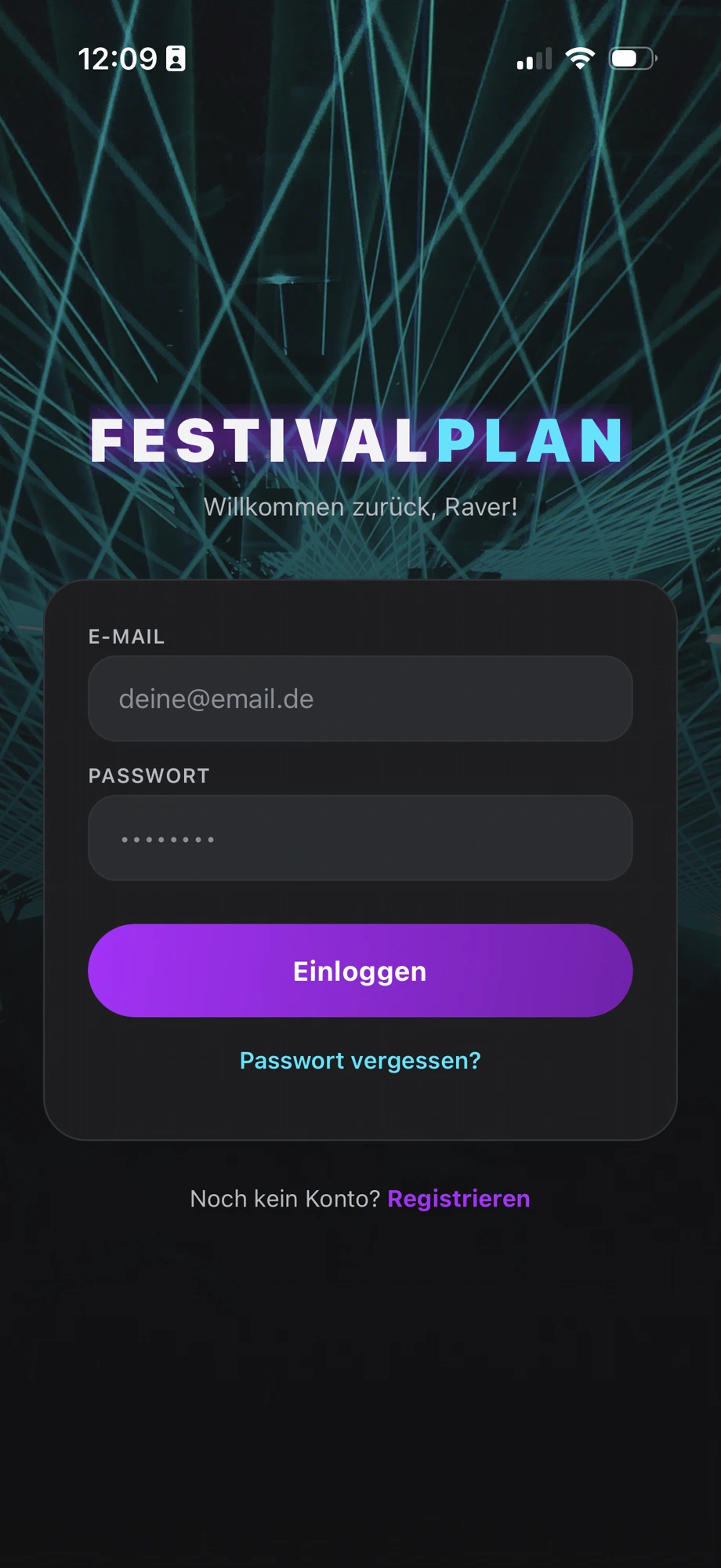 FestivalPlan Login